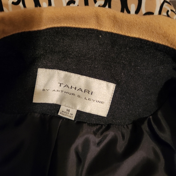 TAHARI CAMEL COLOR JACKET/BLAZER SIZE 14 EUC - Picture 5 of 8